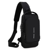 OZ Men’s Multifunction Anti-Theft USB Shoulder Bag