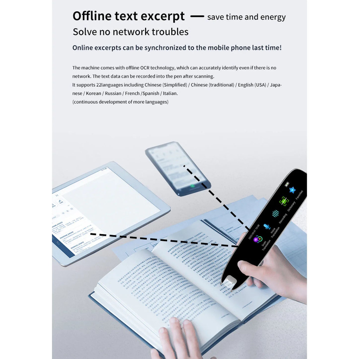 OZ Reading Pen Smart Voice Translator Pen