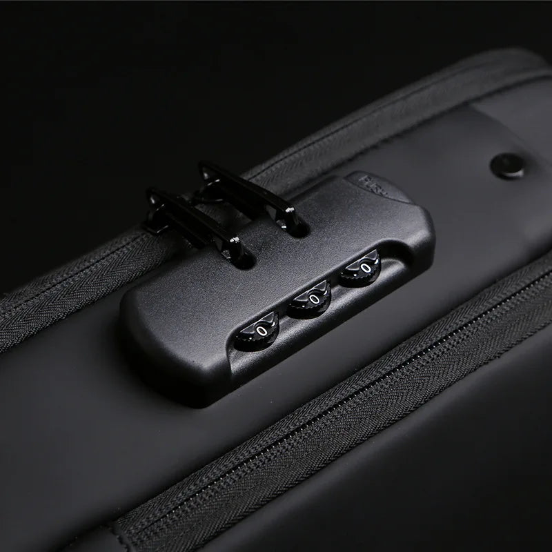 OZ Men’s Multifunction Anti-Theft USB Shoulder Bag