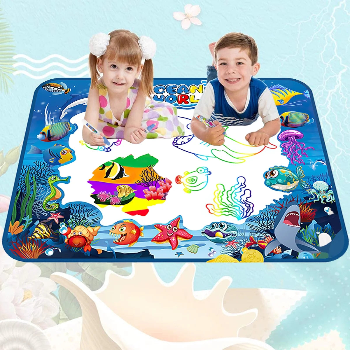 OZ 40 x 32 Inch Aqua Magic Water Mat