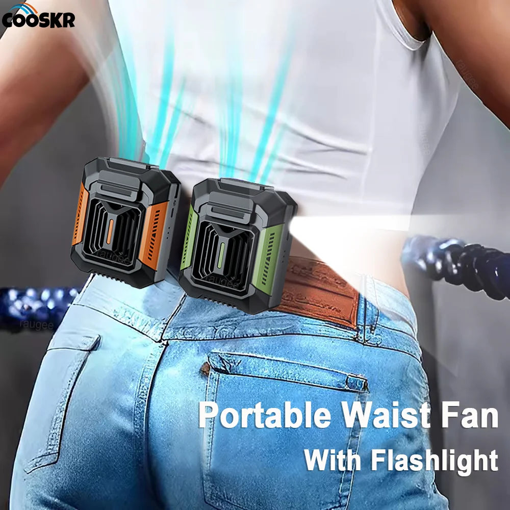 OZ Portable Waist Fan Mini Rechargeable Fan