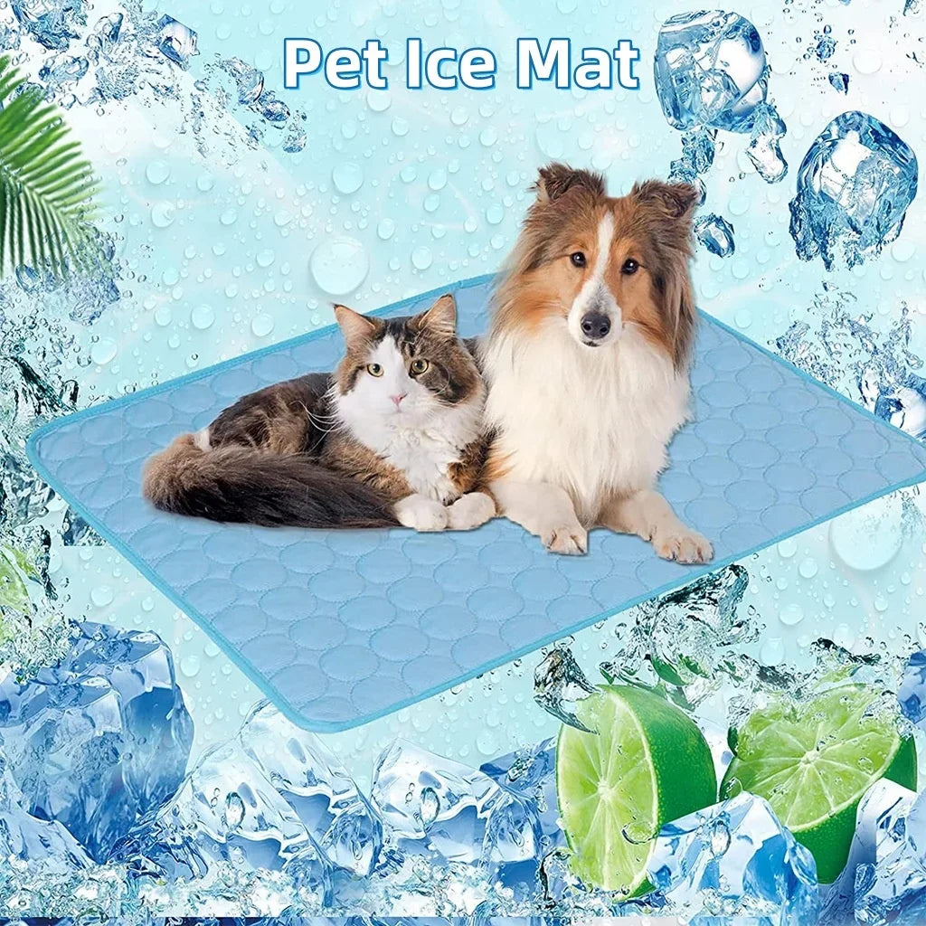 OZ Pet Cooling Mat Summer Ice Silk Sofa Mat for Dogs & Cats
