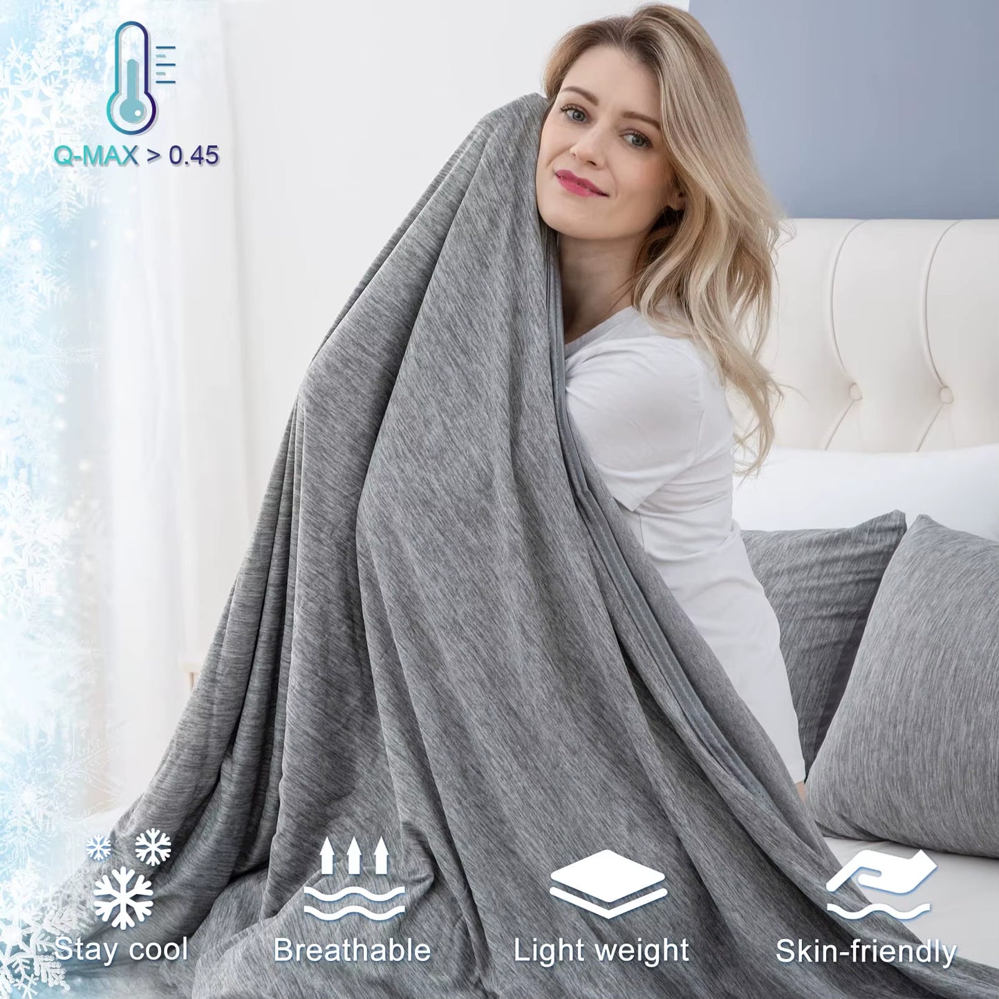 OZ Cooling Blanket Lightweight Summer Quilt