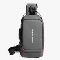 OZ Men’s Multifunction Anti-Theft USB Shoulder Bag