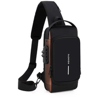 OZ Men’s Multifunction Anti-Theft USB Shoulder Bag