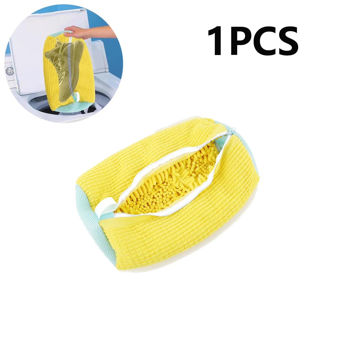 OZ Shoe Washing Bag Cotton Laundry Bag with Zipper Closure