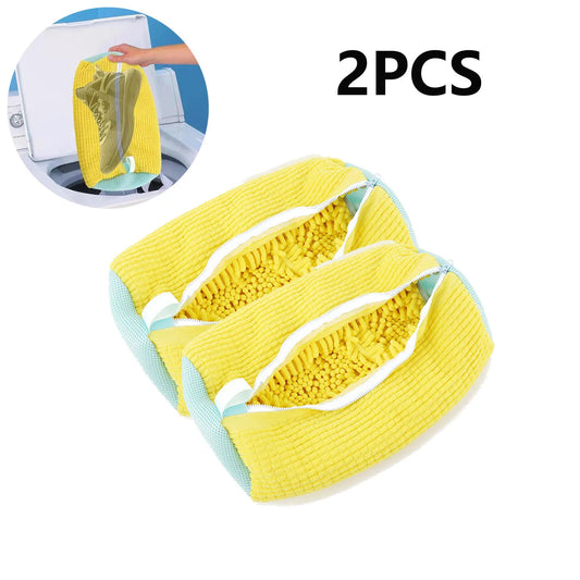 OZ Shoe Washing Bag Cotton Laundry Bag with Zipper Closure