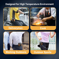 OZ Portable Waist Fan Mini Rechargeable Fan