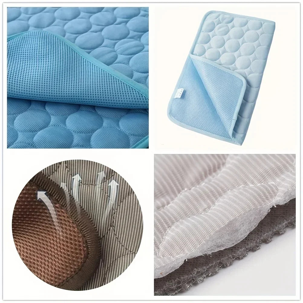 OZ Pet Cooling Mat Summer Ice Silk Sofa Mat for Dogs & Cats